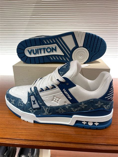 louis vuitton sneaker herren blau|lv trainer sneakers.